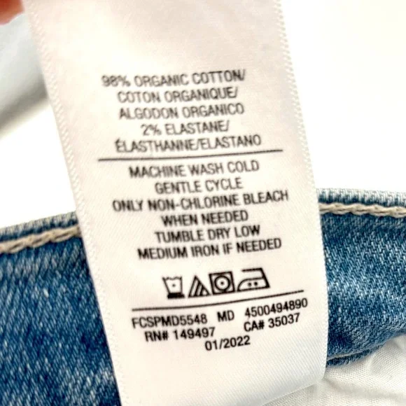 Favorite Daughter Jordie Wide Leg Jeans Sz 34 Long Super High Rise Blue Cotton - Picture 7 of 16